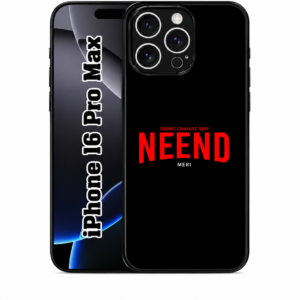 “Black NEEND Quote Case” For iPhone 16 series cover