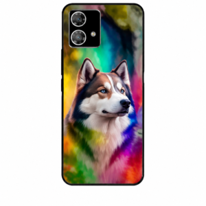 Colorful Husky Dog Printed Phone Case For Motorola